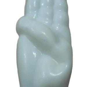 3 FINGERS SCOUT NECKERCHIEF WOGGLE / SCARF SLIDE (WHITE)